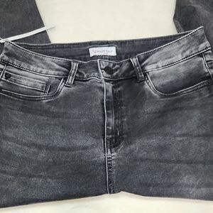 Allen Solly Women's High Rise Gray Color Skinny Jeans